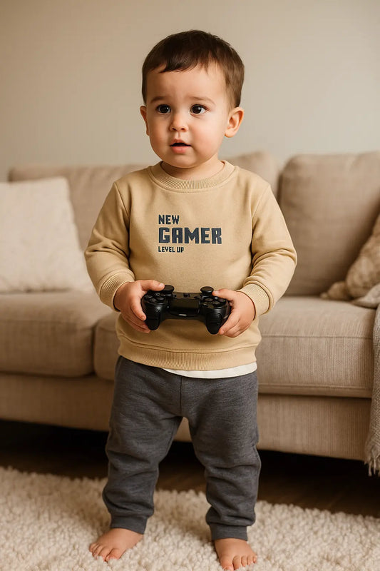 Pull "New Gamer" & pantalon gris ref 435831
