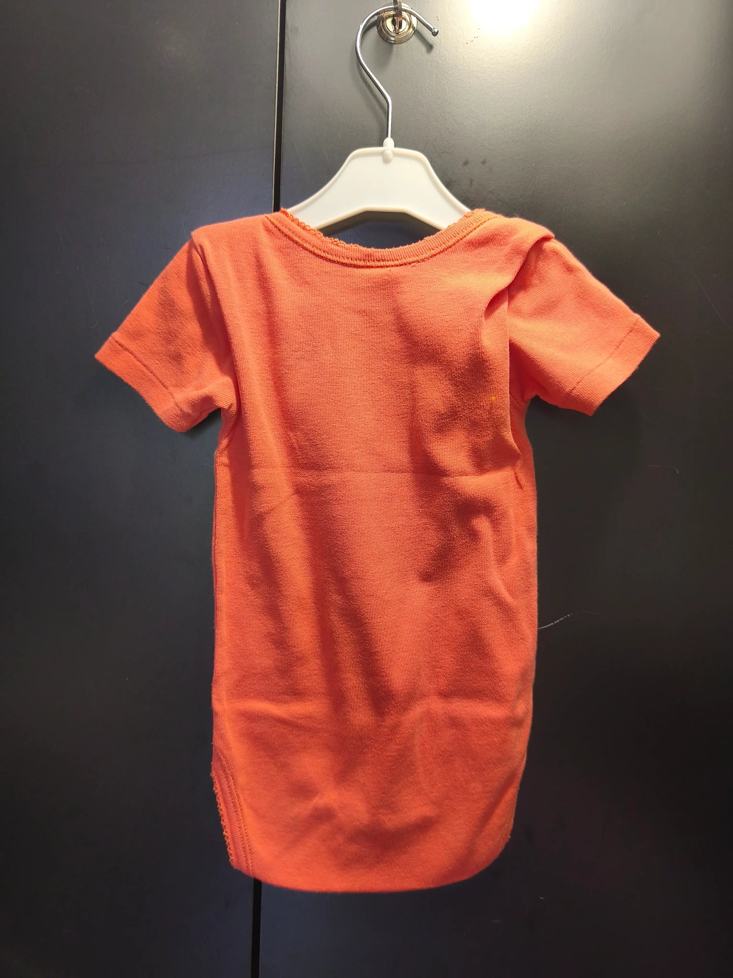 Body corail vif manches courtes “Chadorable” – Absorba 18 mois 🐱 ref 379