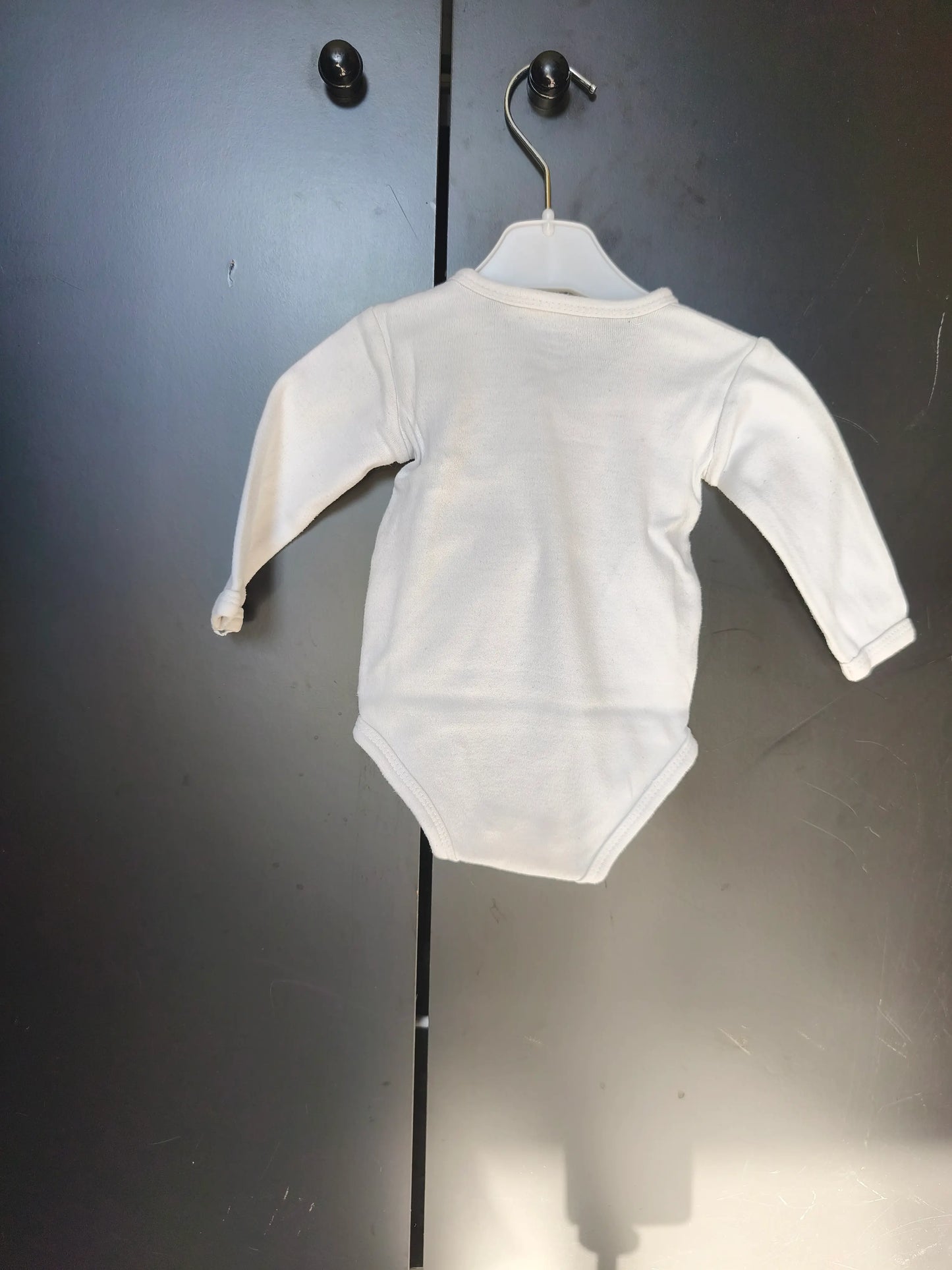 Body Blanc – Ouverture Devant – 3 Mois / 3,7 kg ref 184