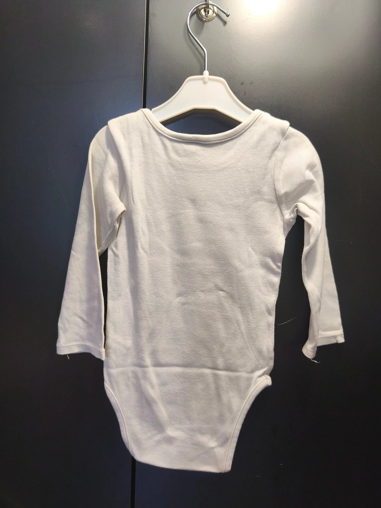 Body blanc manches longues à ourson – Orchestra 18 mois 🧸ref 375