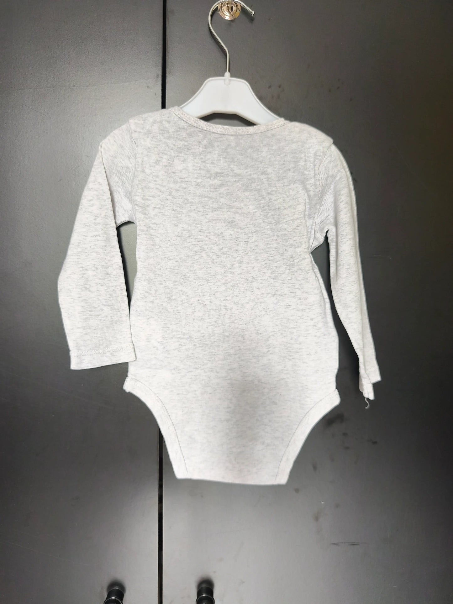 Body gris “Mme Trop Mignonne” – 24 mois ref 412