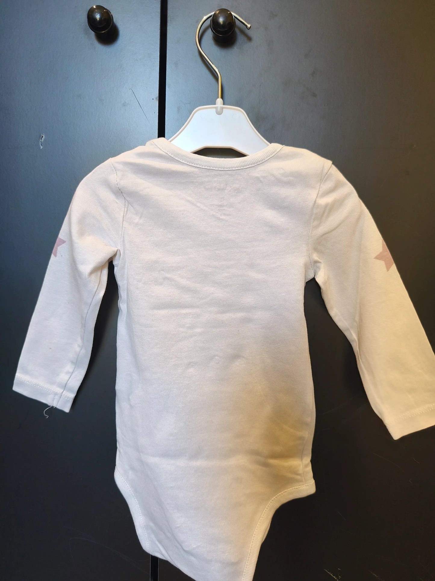 Body manches longues “Unicorns” – Blanc et doré – 9 mois ref 267