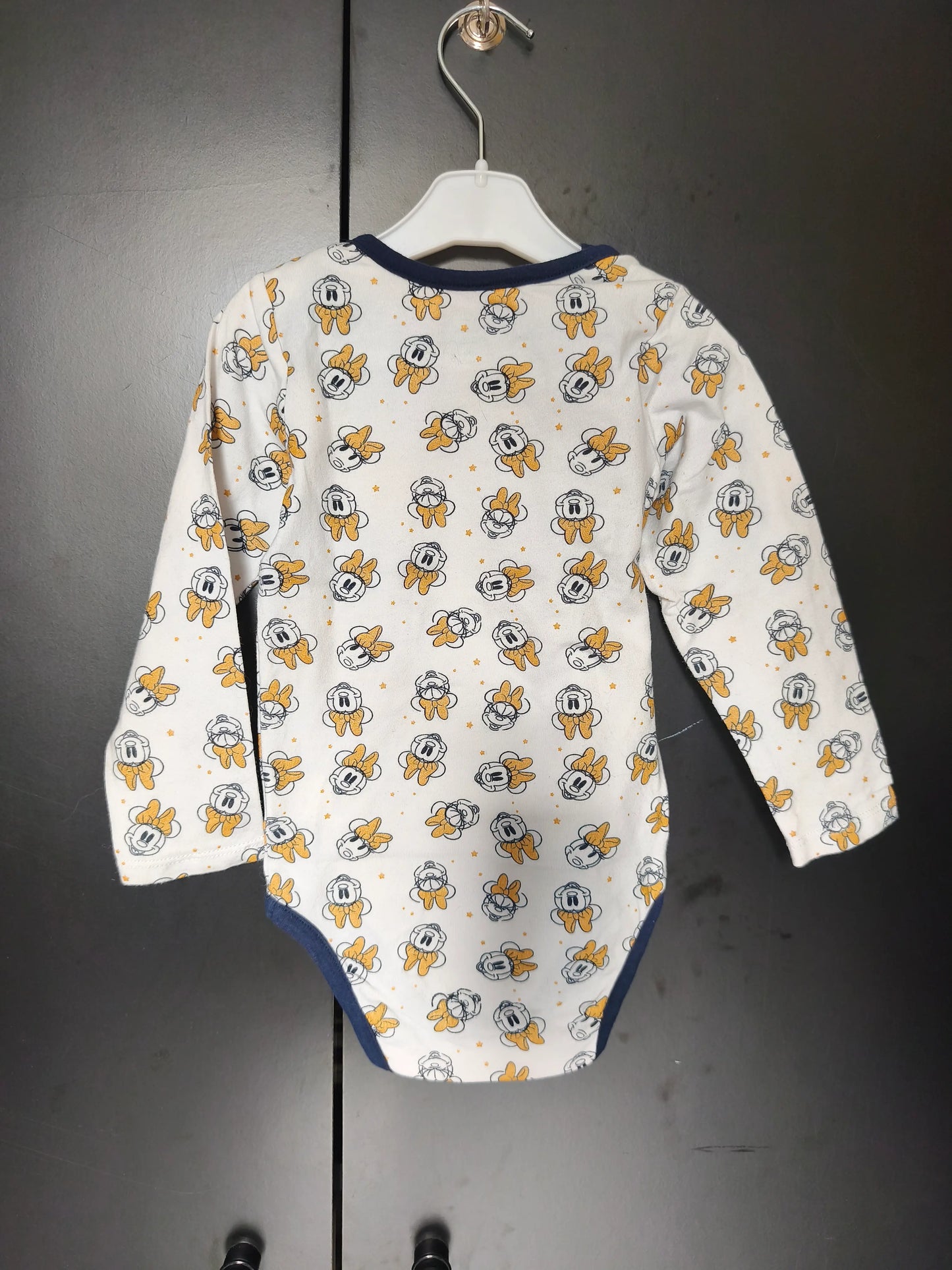 Body blanc manches longues Mickey & Minnie – Orchestra Baby Disney 24 mois ref 407