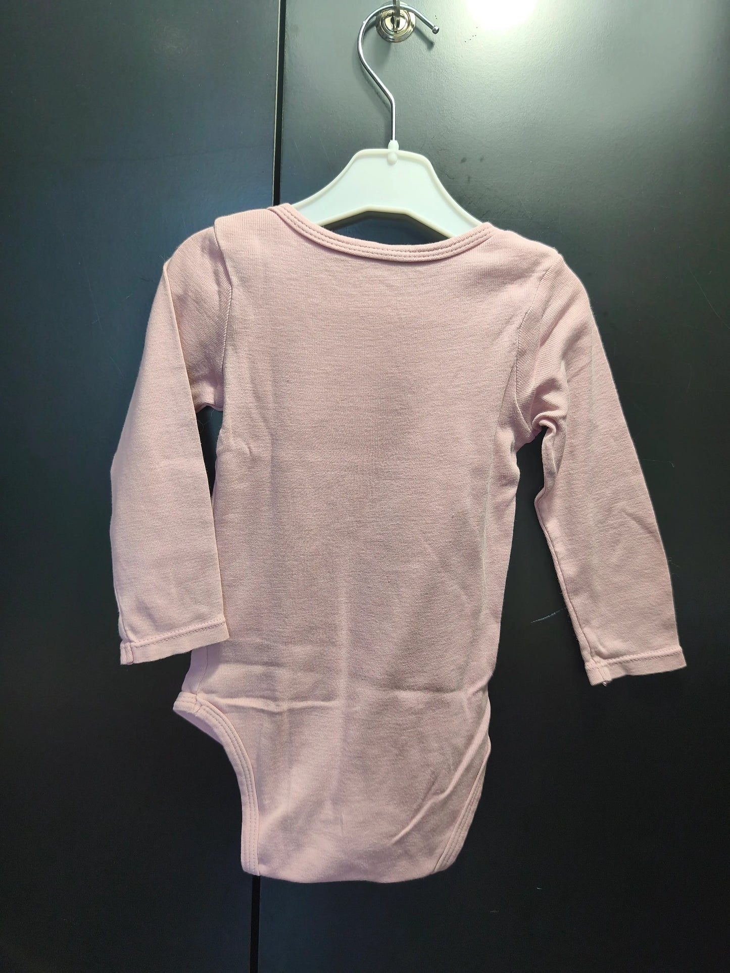 Body rose manches longues à cœur et étoiles – Gémo 18 mois ref 374