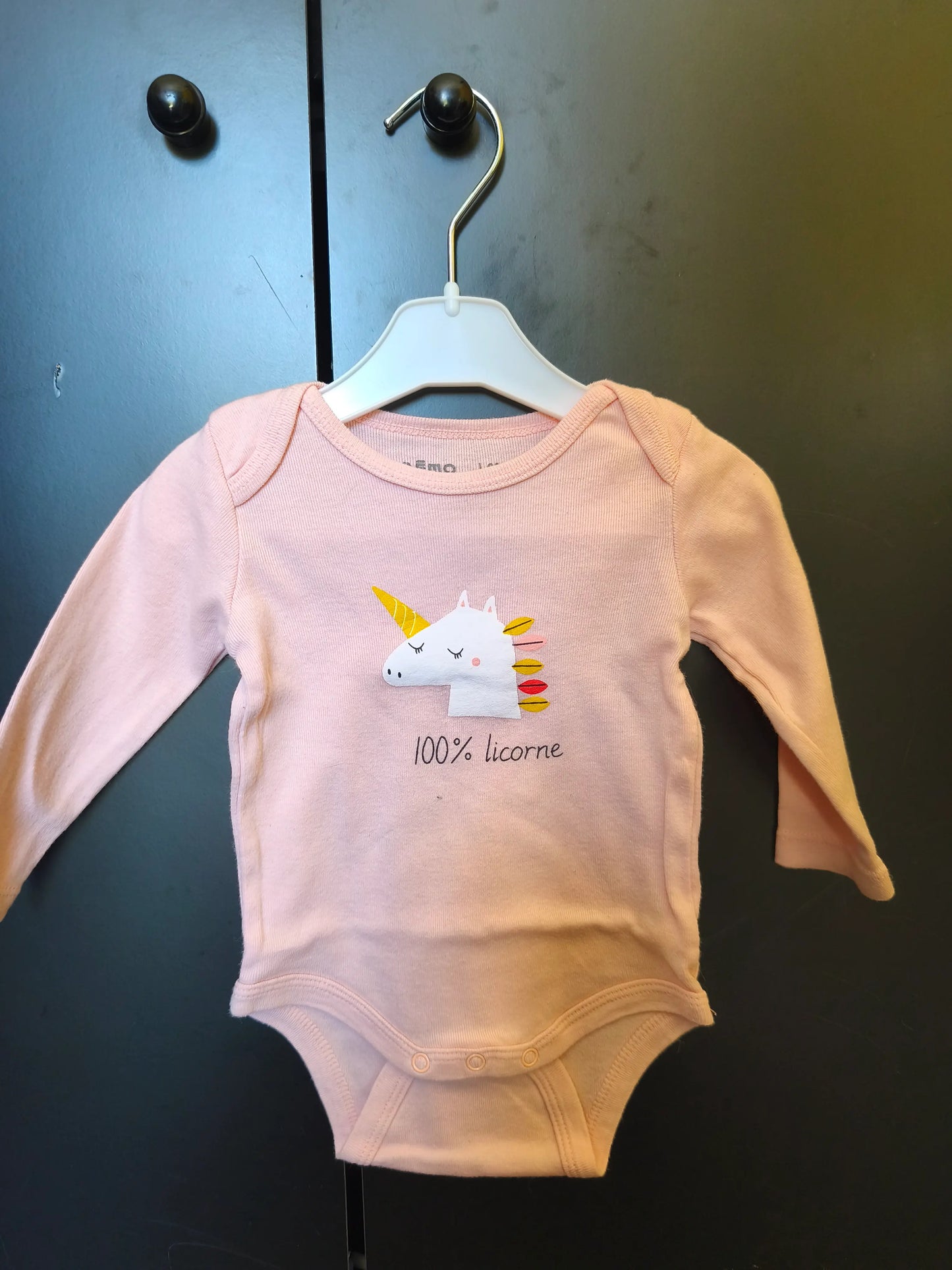 Body Rose Licorne – Gémo – 6 Mois ref 229