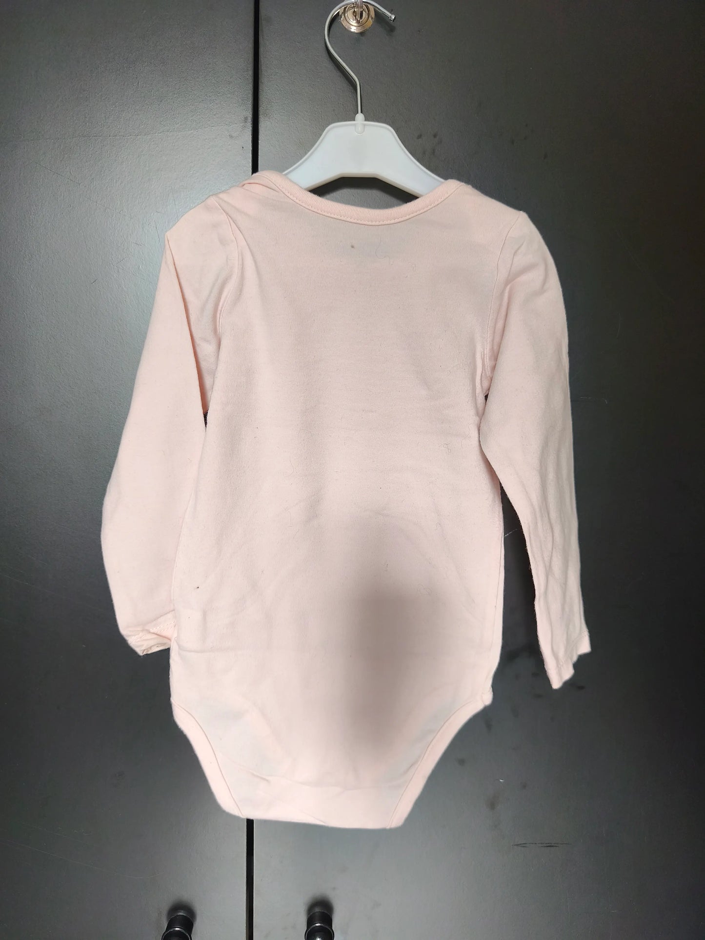 Body rose pâle manches longues renarde – Orchestra 24 mois ref 413