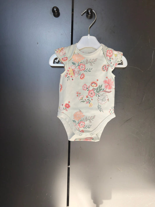 Body Vert à Fleurs Printanières – Baby C&A – 0-1 Mois ref 188