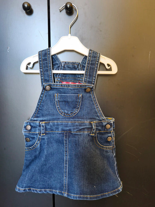 Combinaison Jupe Effet Jean Bleu Foncé – Tissaia – 6 Mois ref 202