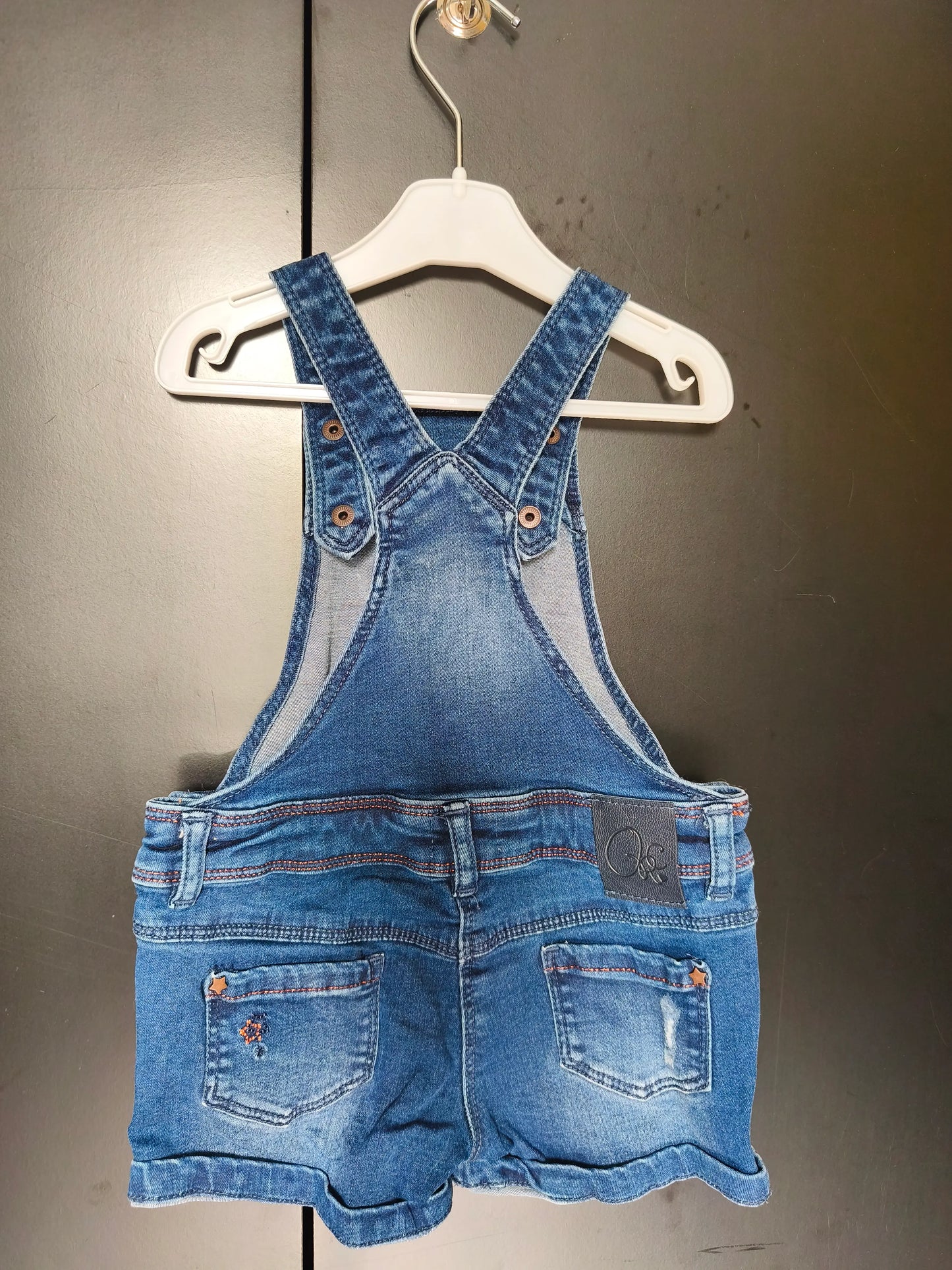 Combinaison short jean bretelles – Orchestra 24 mois ref 426