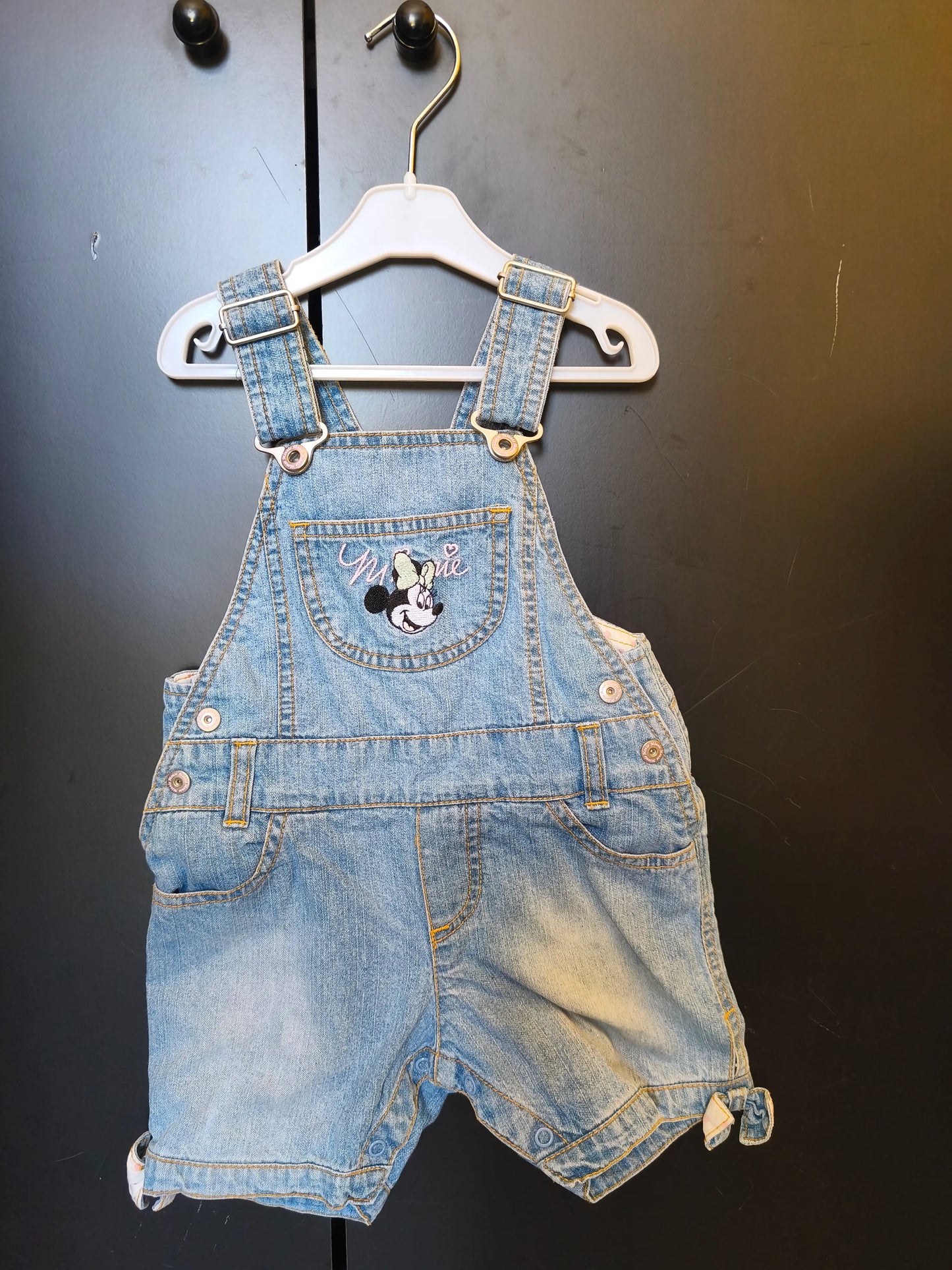 Combinaison Short Effet Jeans Minnie – 6 Mois ref 203