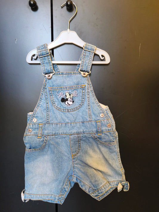Combinaison Short Effet Jeans Minnie – 6 Mois ref 203