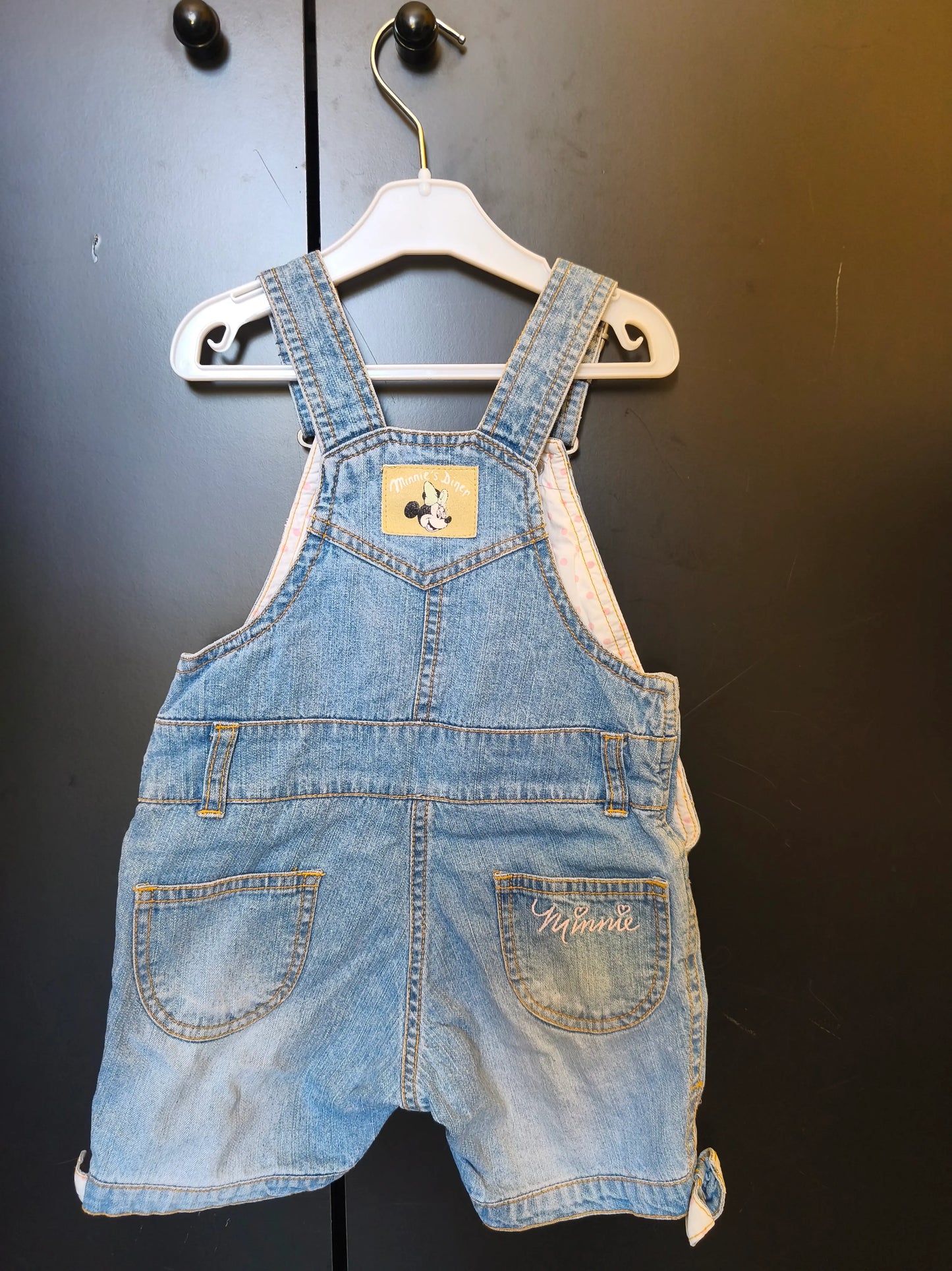 Combinaison Short Effet Jeans Minnie – 6 Mois ref 203