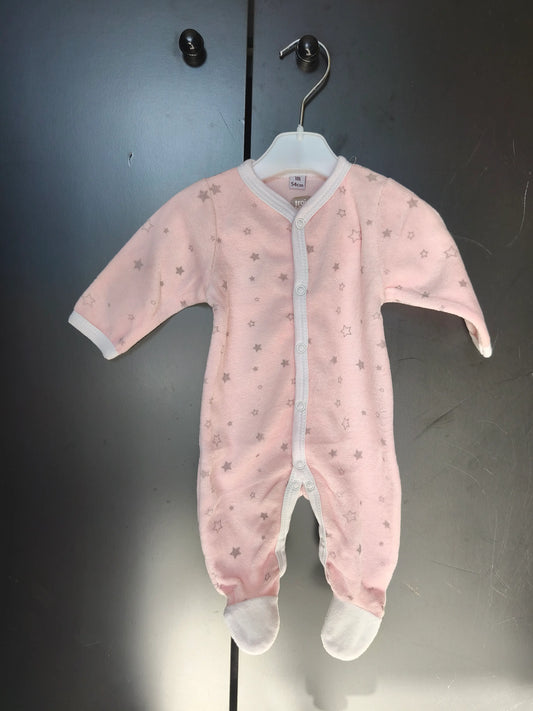 Grenouillère Rose à Étoiles – Trois Kilos Sept – 1 Mois ref 302