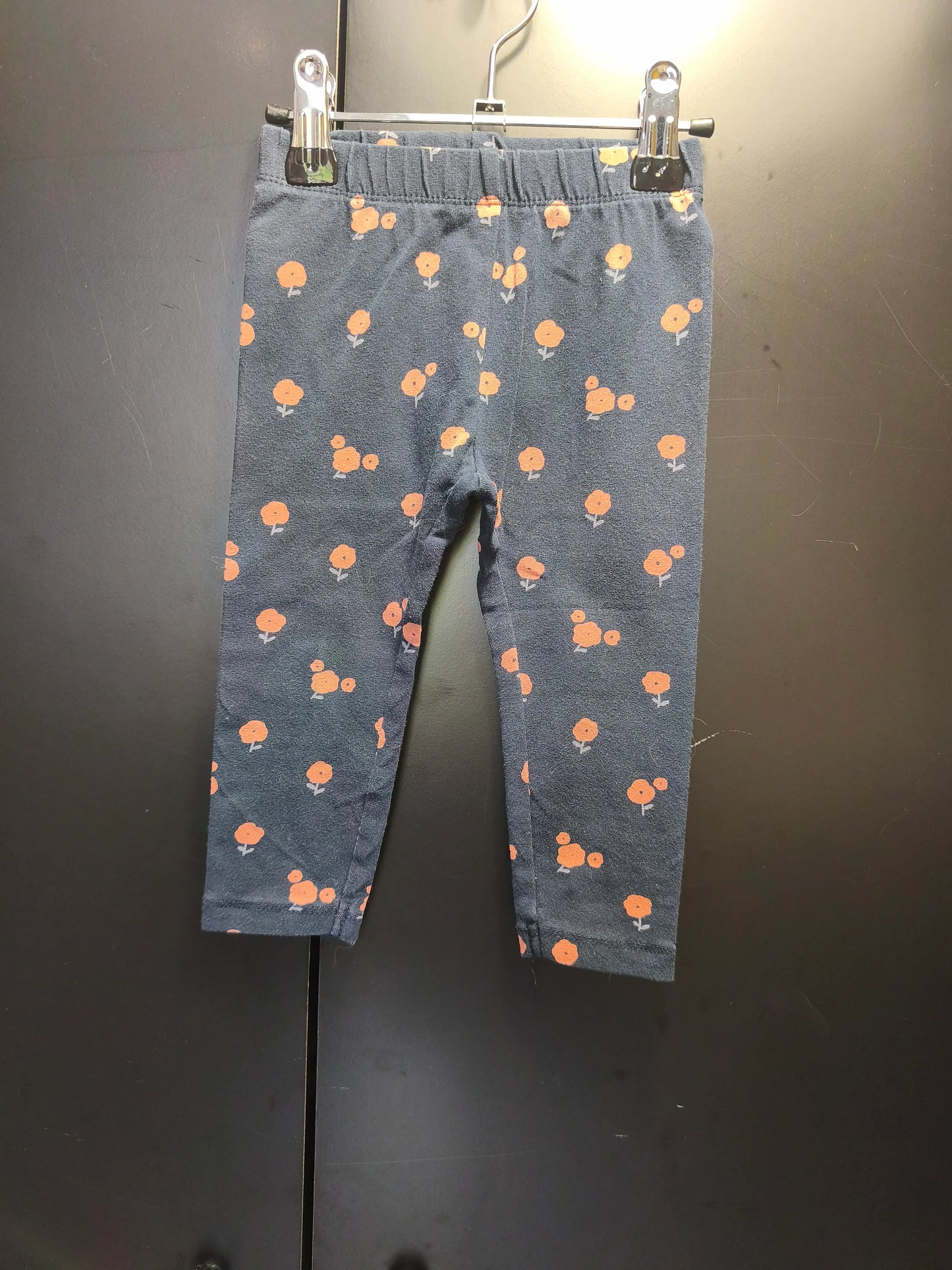 Legging Bleu Nuit Imprimé Bleu Corail – Kiabi 18 mois ref 399