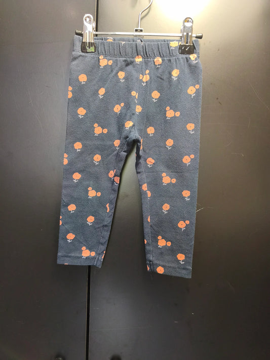 Legging Bleu Nuit Imprimé Bleu Corail – Kiabi 18 mois ref 399