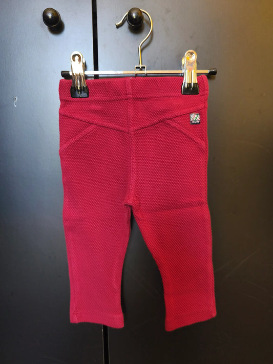 Legging Rouge Bordeaux Effet Gauffré – EOM – 6 Mois ref 238
