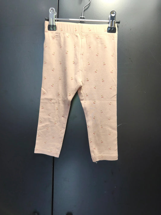 Legging Rose Imprimé Cerises – Kiabi 18 mois ref 404
