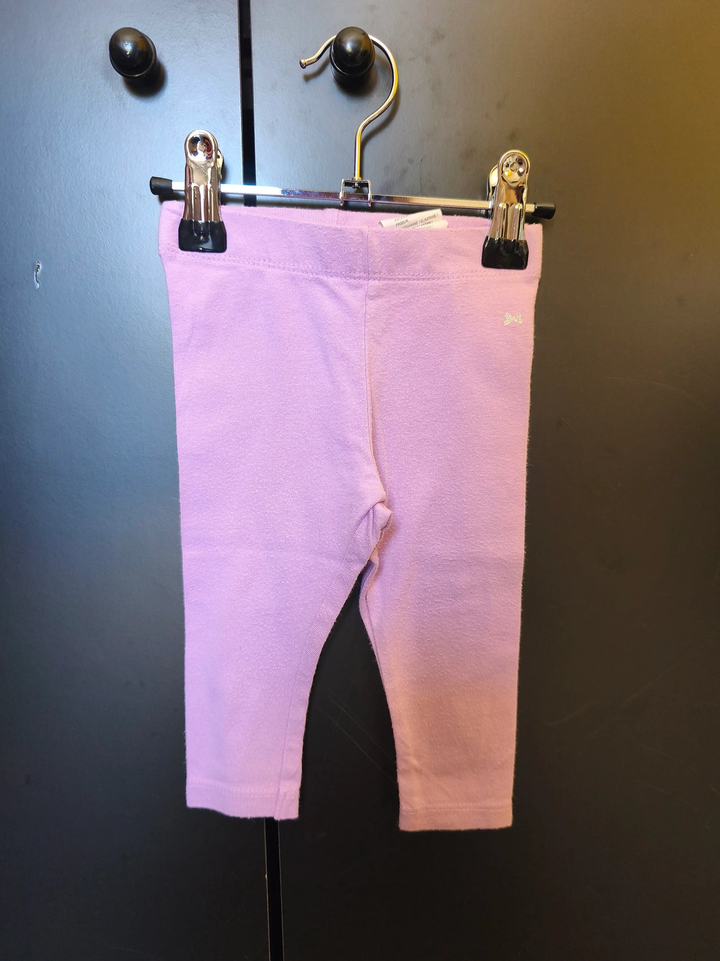Legging Violet avec Nœud Argenté – 6 Mois ref 231