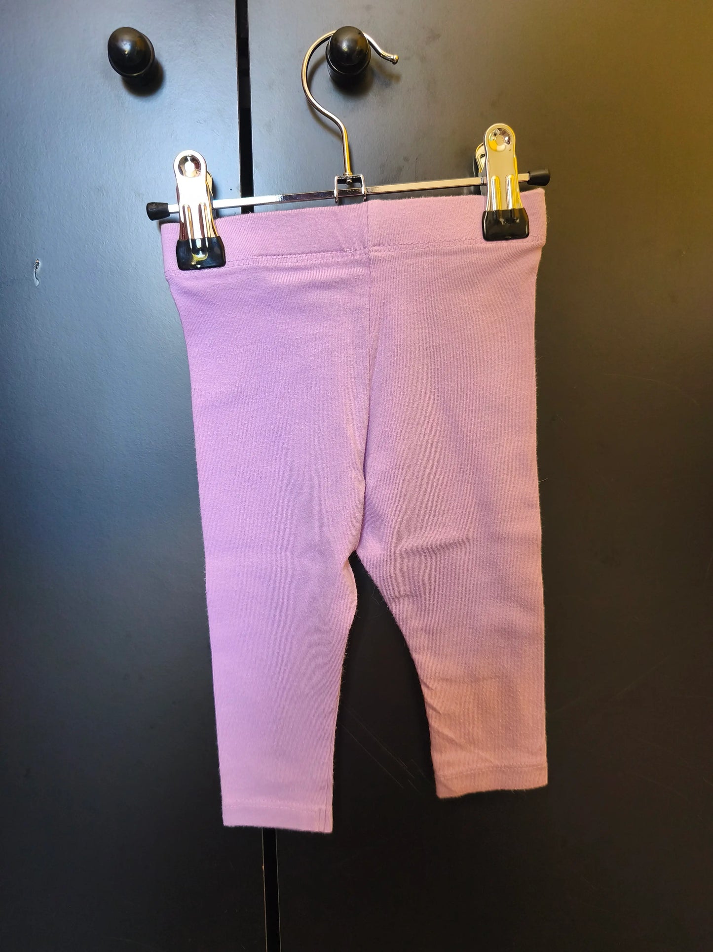 Legging Violet avec Nœud Argenté – 6 Mois ref 231