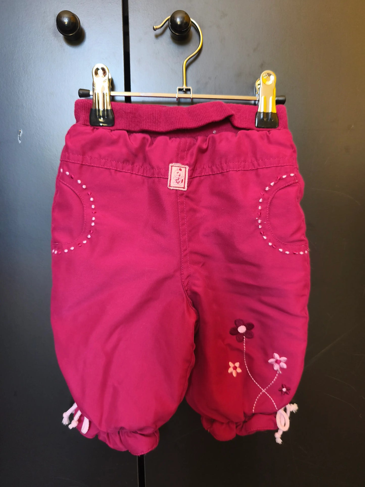Pantalon Bouffant Fuchsia Brodé – Petit Kimbaloo – 6 Mois ref 241