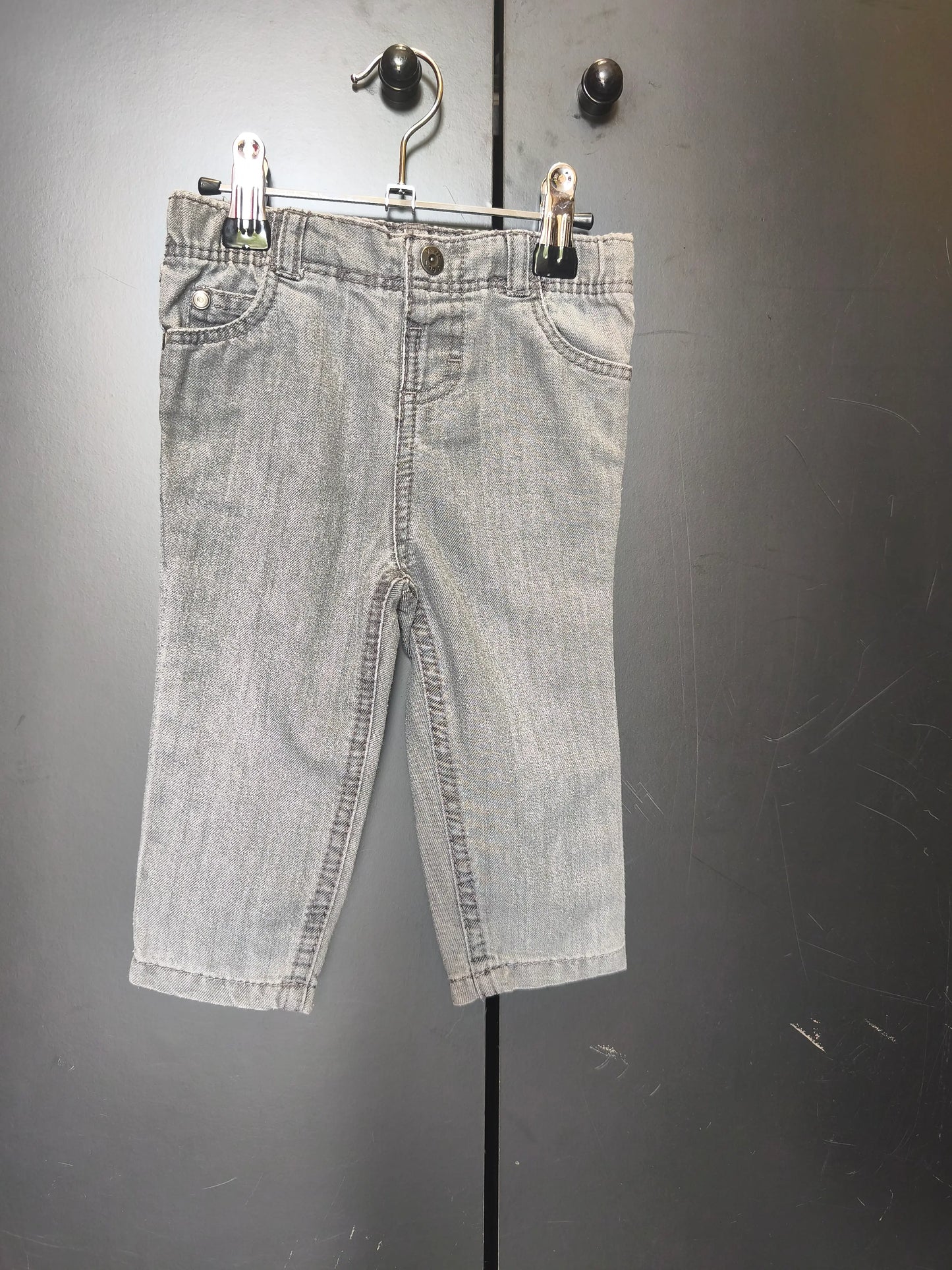 Pantalon Orchestra 12 mois - Gris, taille couche, mini poche & élastique intérieur ref 34