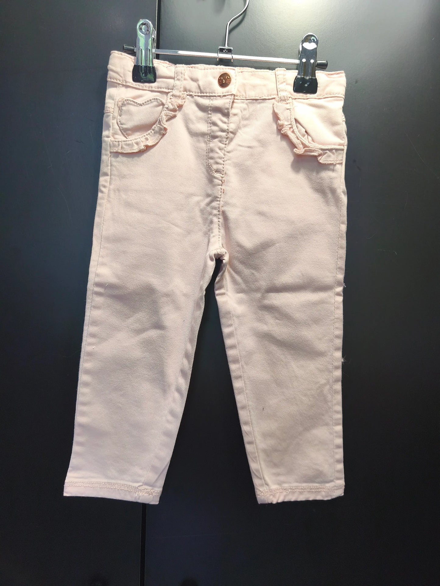 Pantalon Jean Rose Coupe Droite – Orchestra 18 mois
