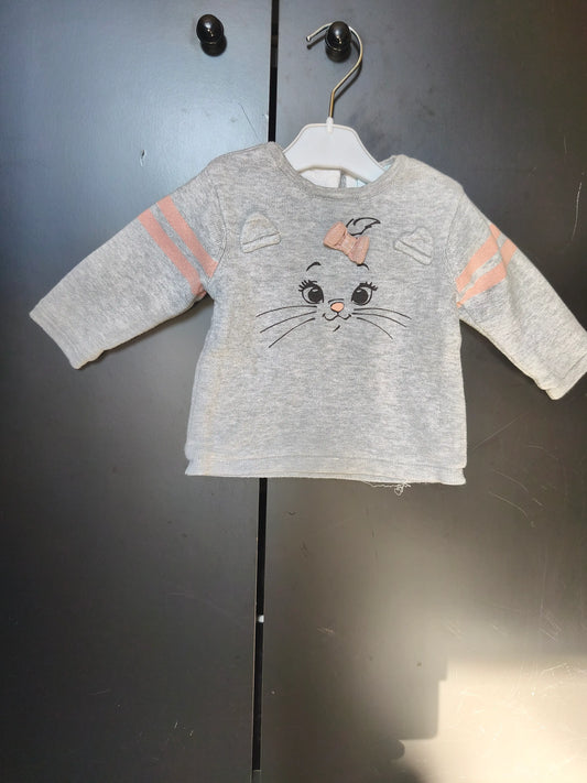 🐾 Pull Molletonné Gris « Marie » – Disney Baby – 3 Mois ref 174