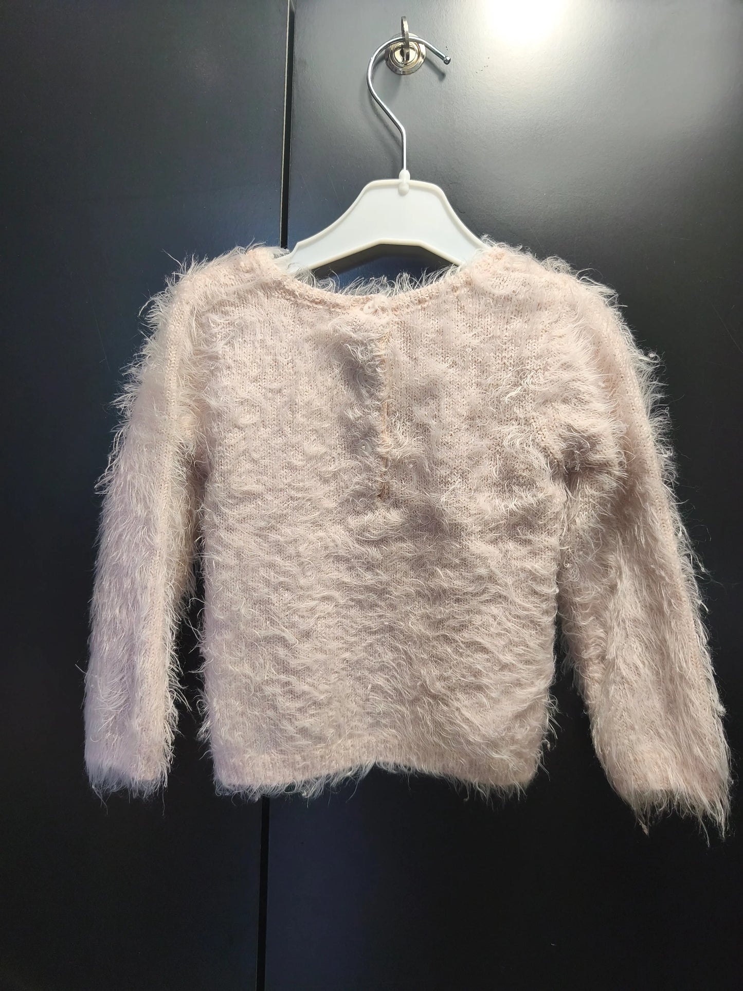 Pull rose pastel « visage de chat » – DPAM 18 mois ref 356