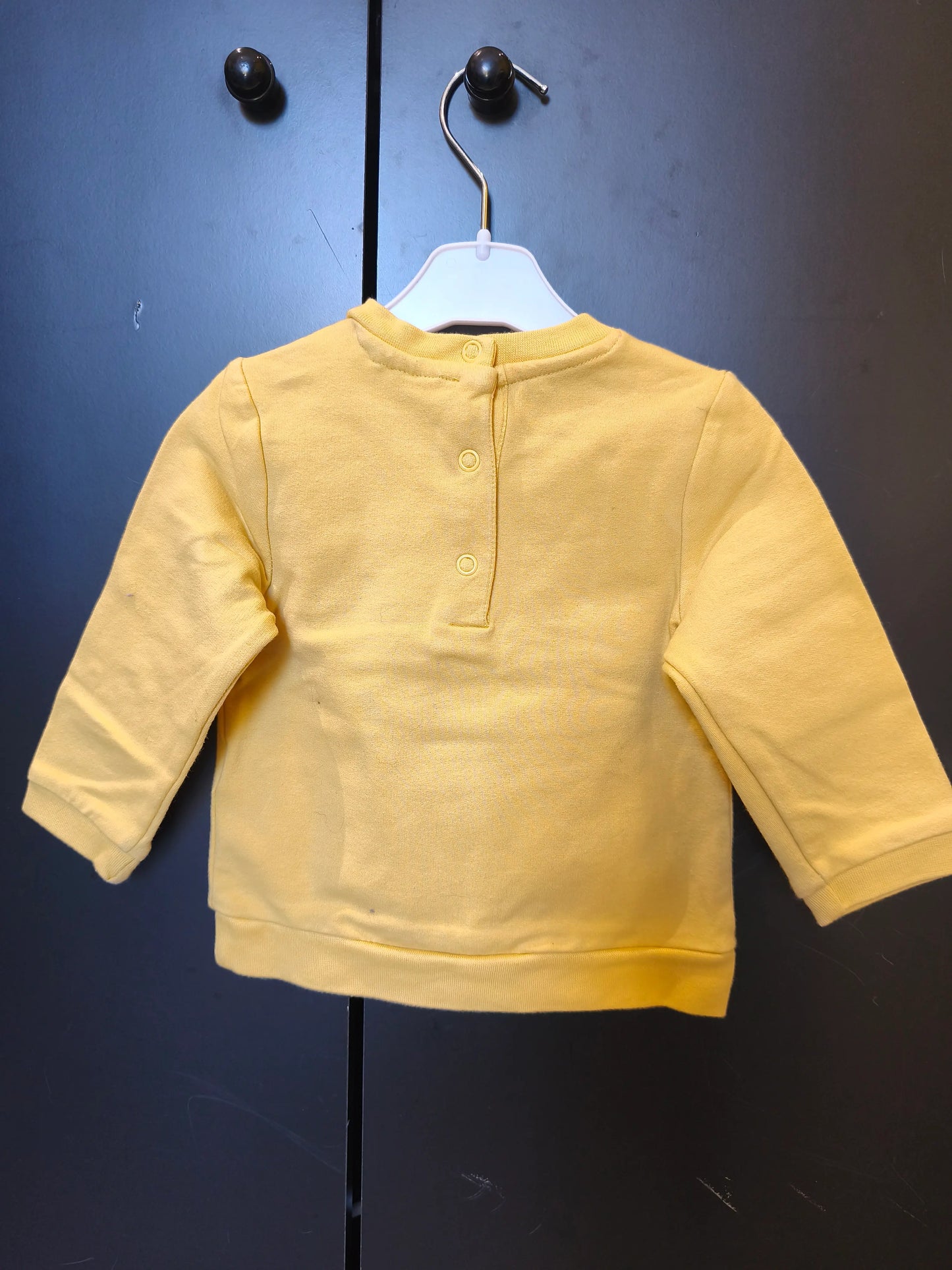 Pull manches longues – Snoopy et ballons – Jaune – 9 mois ref 249