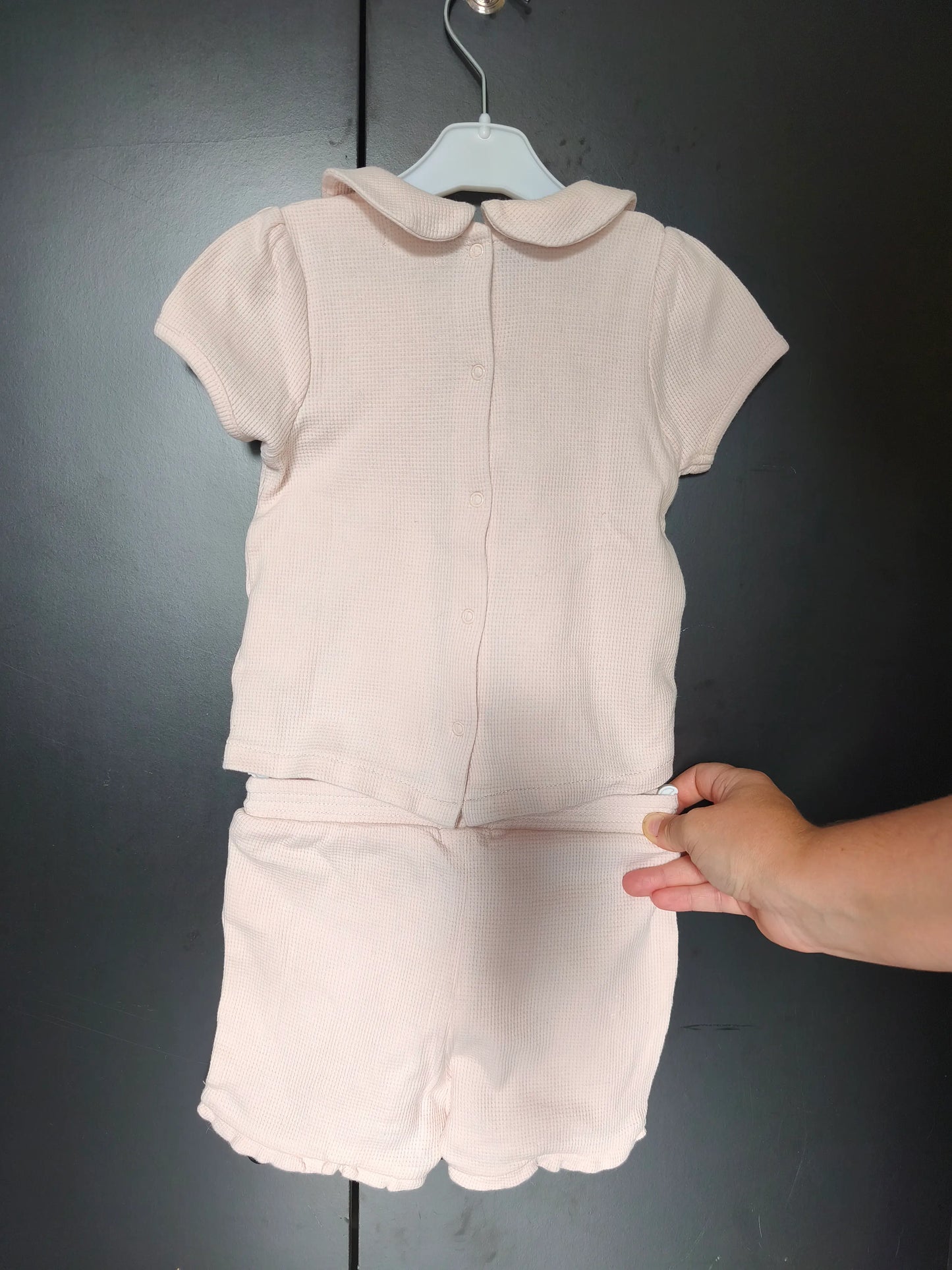 Pyjama 2 pièces corail et rose – Verbaudet 24 mois ref 425