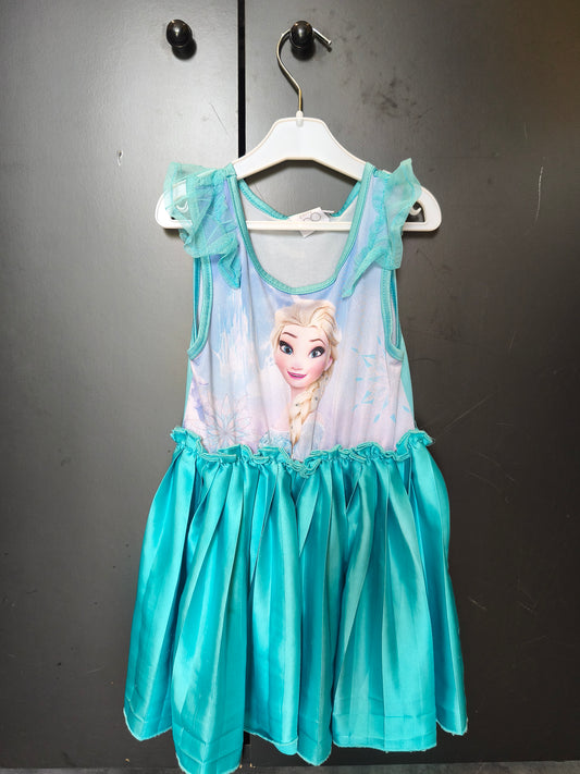 Robe Reine des Neiges Disney 3 ans – bleu glace avec tulle ❄️👑 ref 121