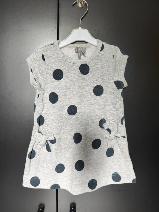 Robe grise à pois noirs – Orchestra 24 mois ref 420