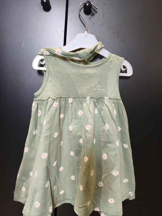 Robe légère d’été verte avec bandeau pour fille – Verbaudet 12 mois ref 333