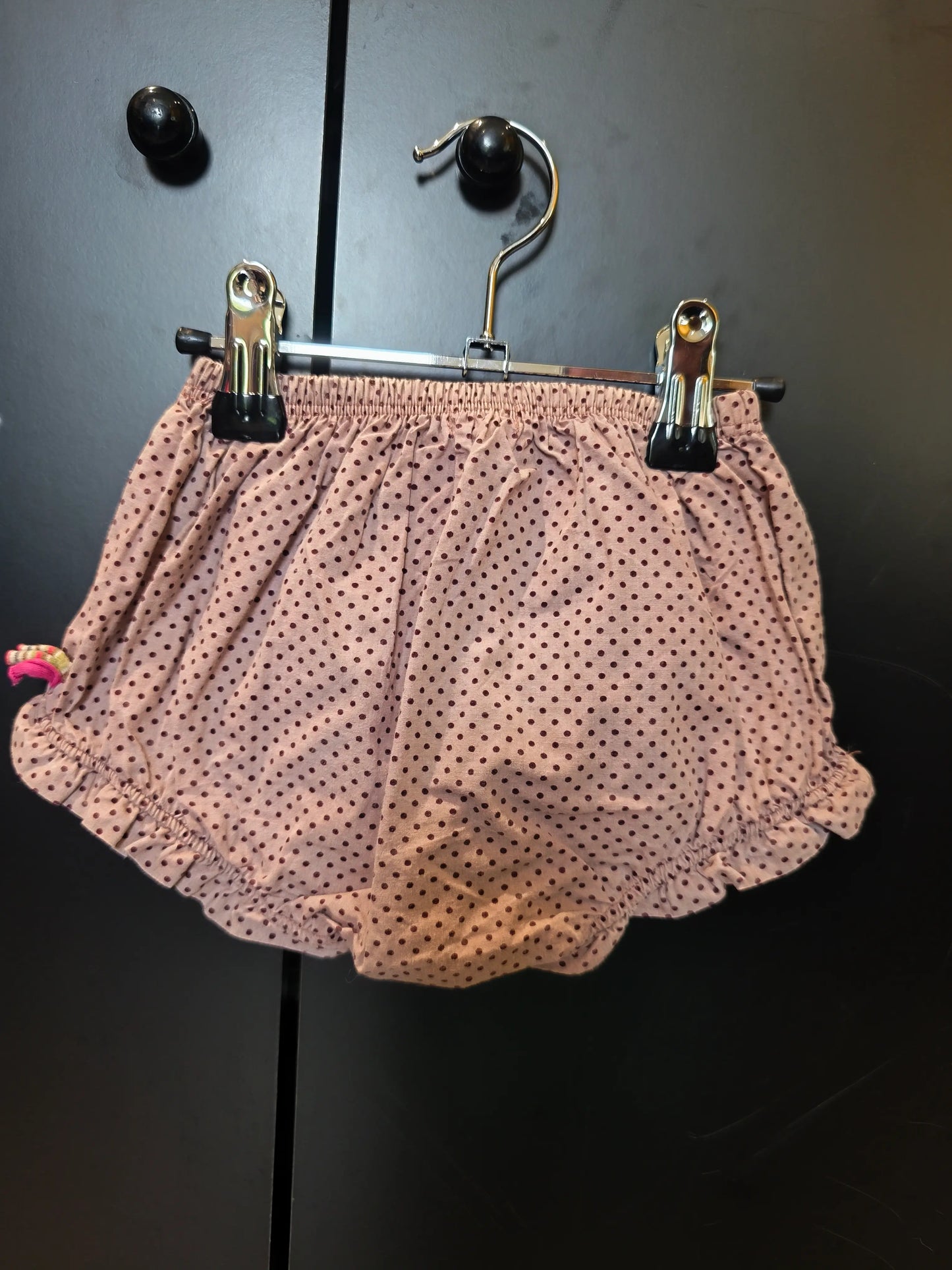Short léger vieux rose à pois pour fille – Moulin Roty 12 mois ref 343