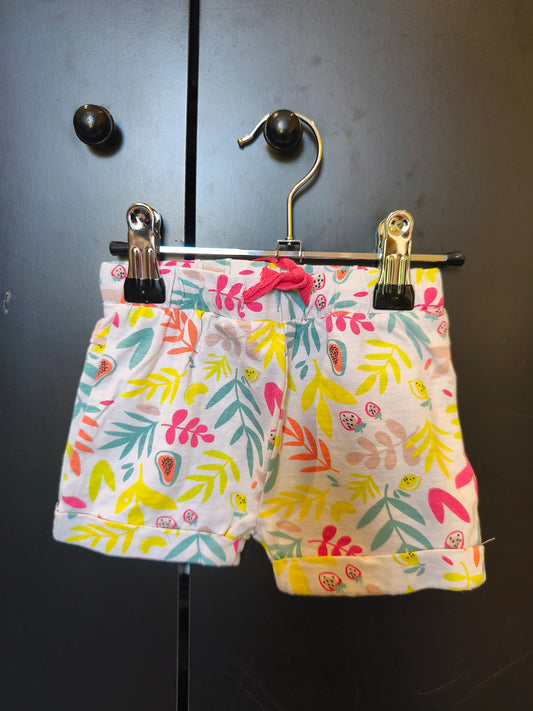 Short blanc imprimé feuillage – Orchestra – 9 mois ref 274