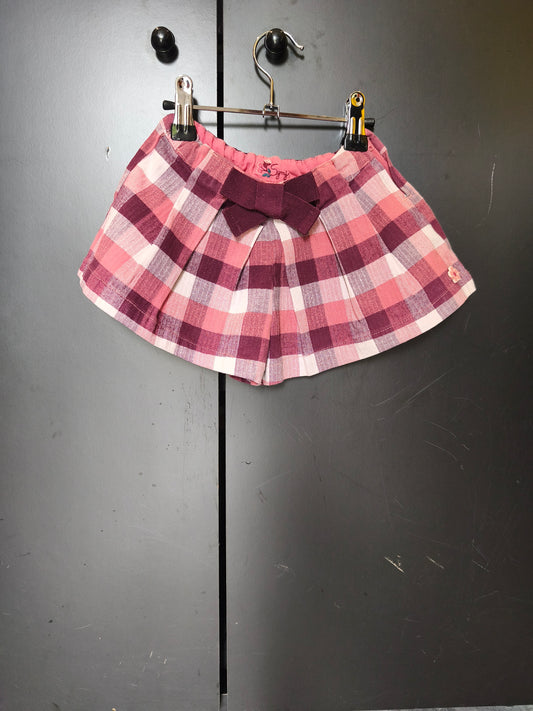 Short bouffant à carreaux rose dégradé – Sergent Major – 2 ans ref 148