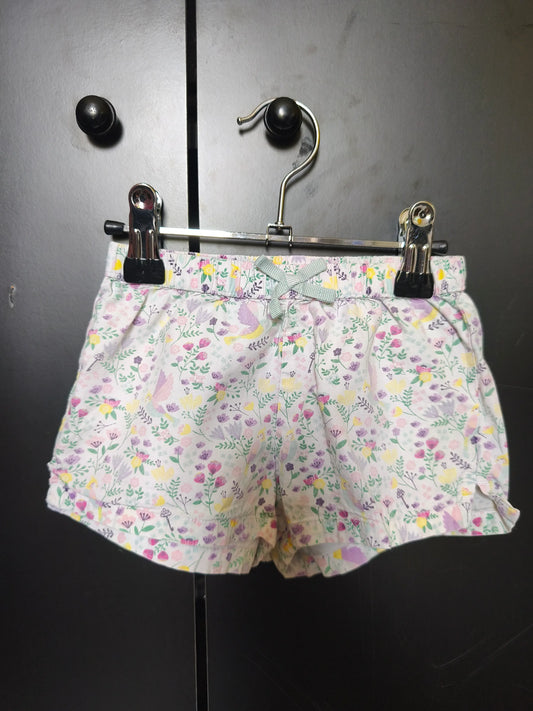 Short imprimé printanier – Blanc & multicolore – 3 ans ref 290