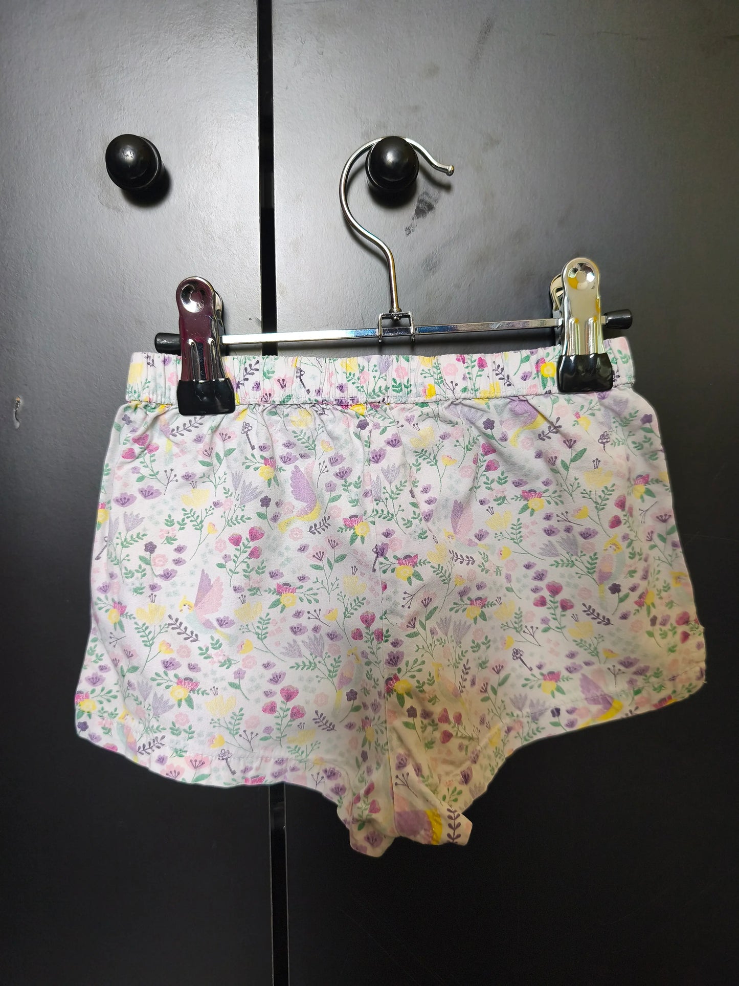 Short imprimé printanier – Blanc & multicolore – 3 ans ref 290