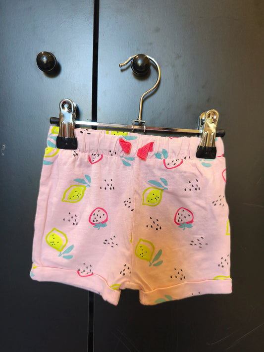 Short rose imprimé fraises – Orchestra – 9 mois ref 273
