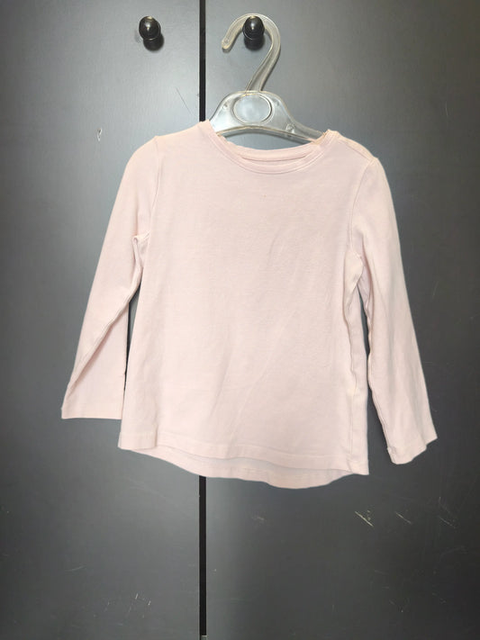 T-shirt Du Pareil au Même 2 ans - Rose pastel, manches longues & col rond ref 49