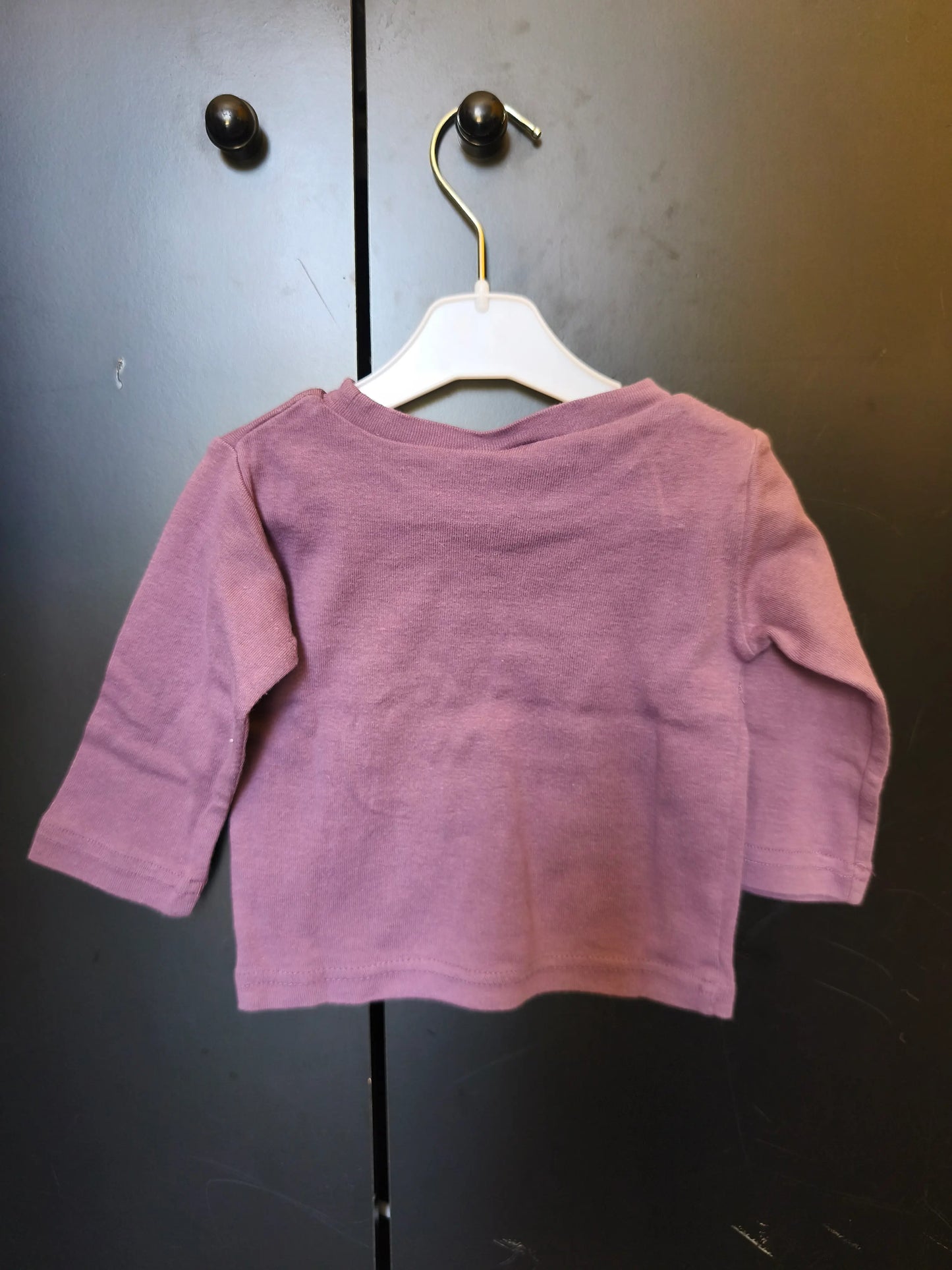 T-Shirt Mauve “Joli Baby” – 6 Mois ref 208