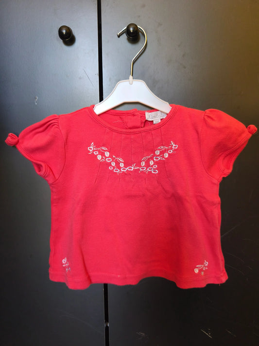 T-Shirt Rose Cerises – Kimbaloo – 6 Mois ref 210