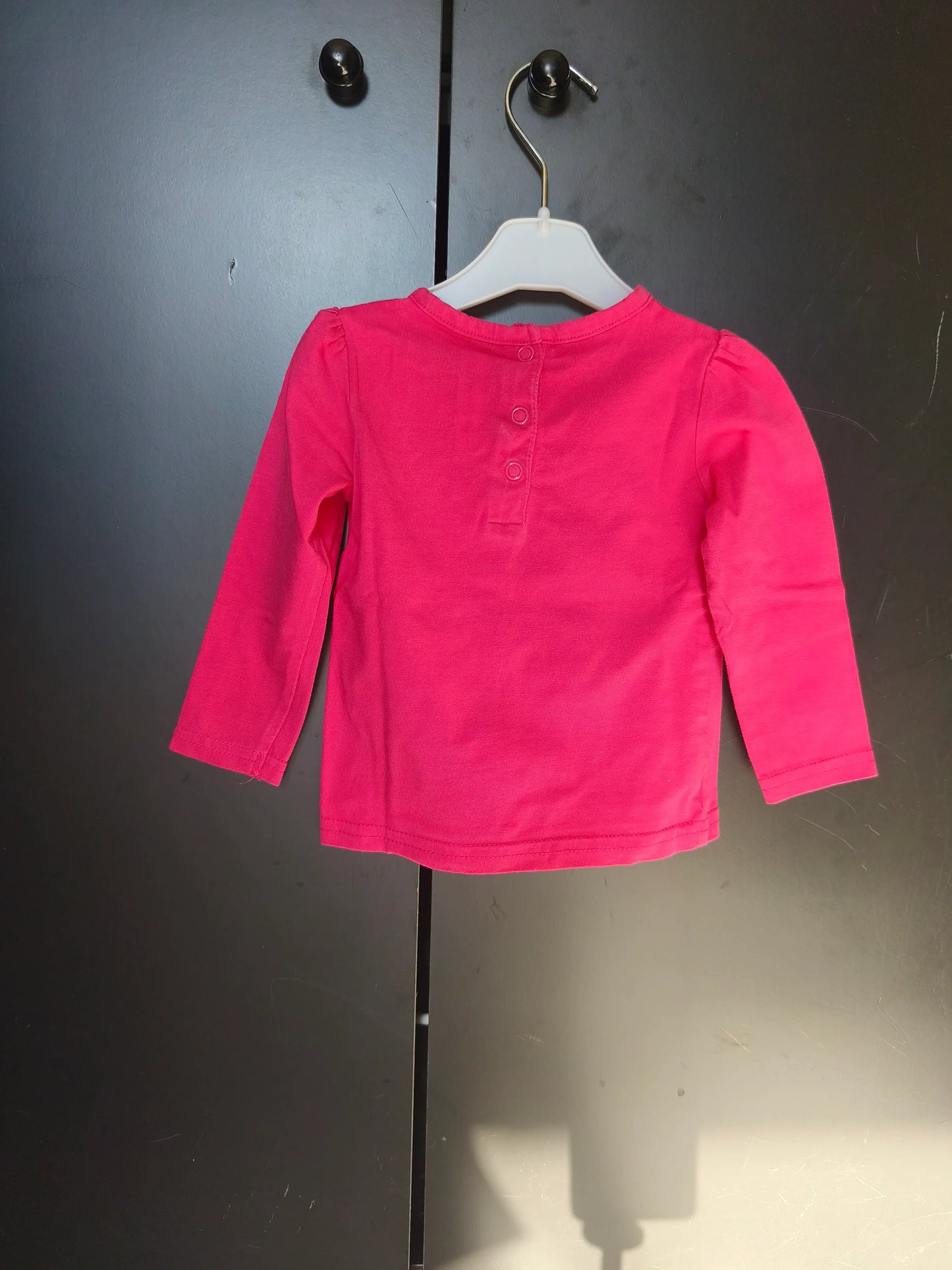 T-Shirt Col Rond Rose – Cœur Strass – In Extenso – 3 Mois ref 181