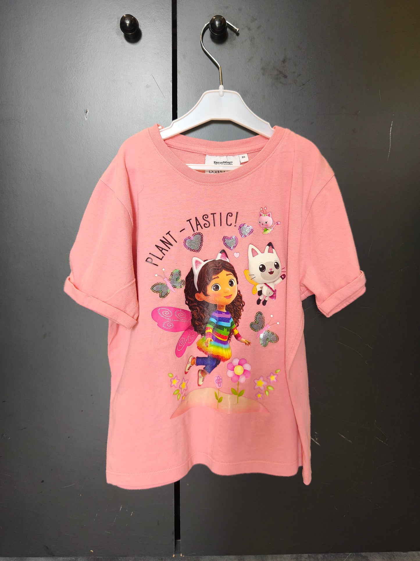 T-shirt manches courtes rose – Gabby’s Dollhouse – 8 ans ref 155