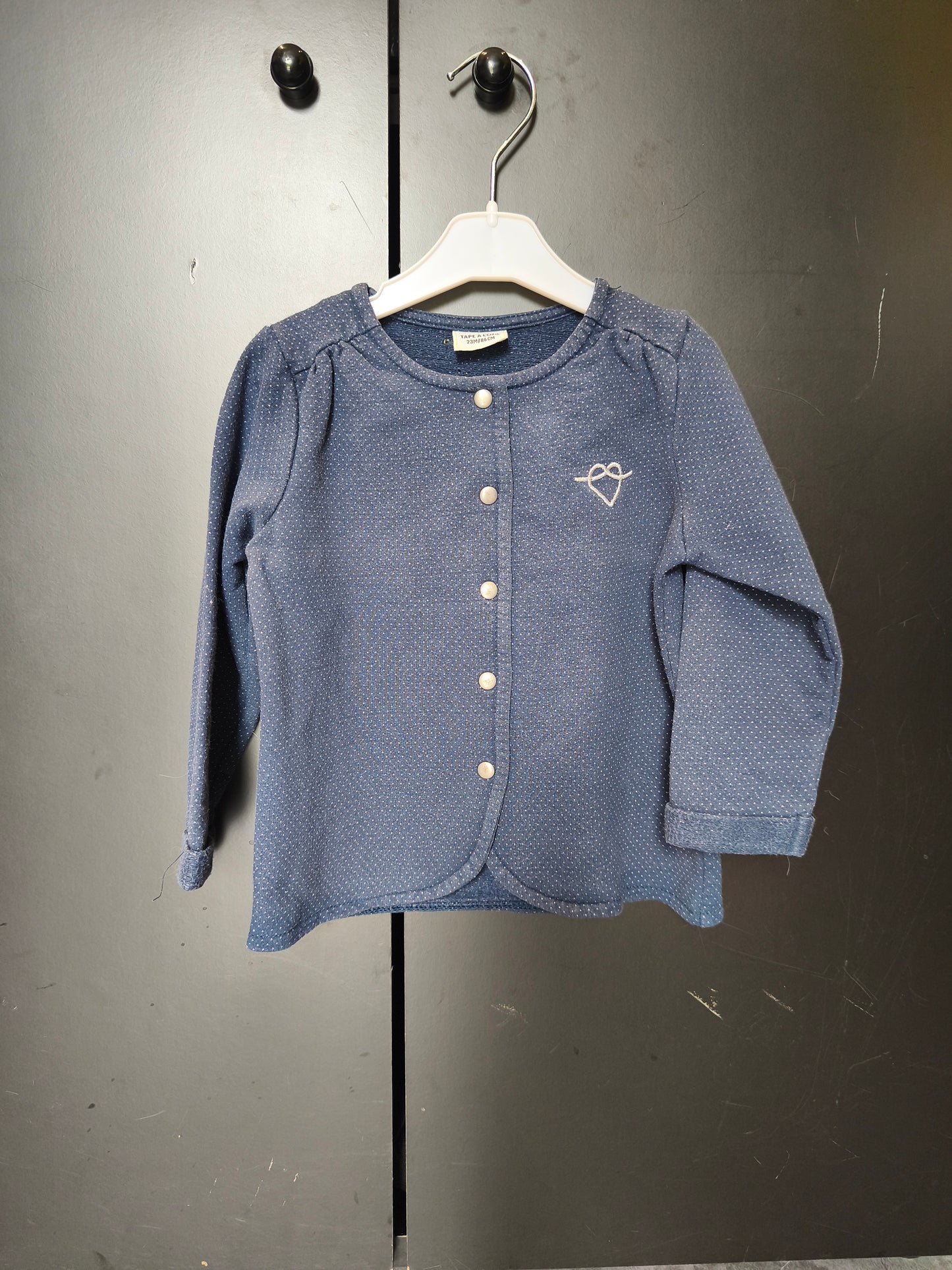 Veste Tape à l’Œil 23 mois – bleu nuit scintillante 💙✨ ref 143