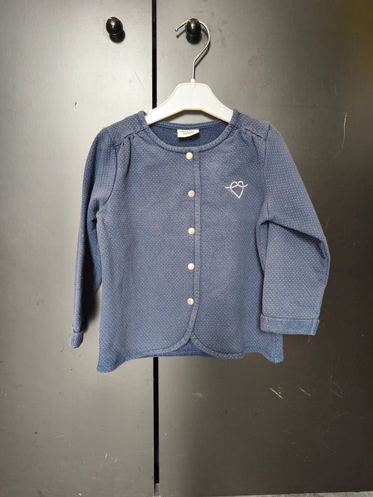 Veste Tape à l’Œil 23 mois – bleu nuit scintillante 💙✨ ref 143