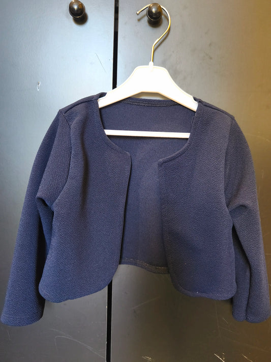 Veste cache-cœur d’été – Bleu marine – 9 mois ref 260