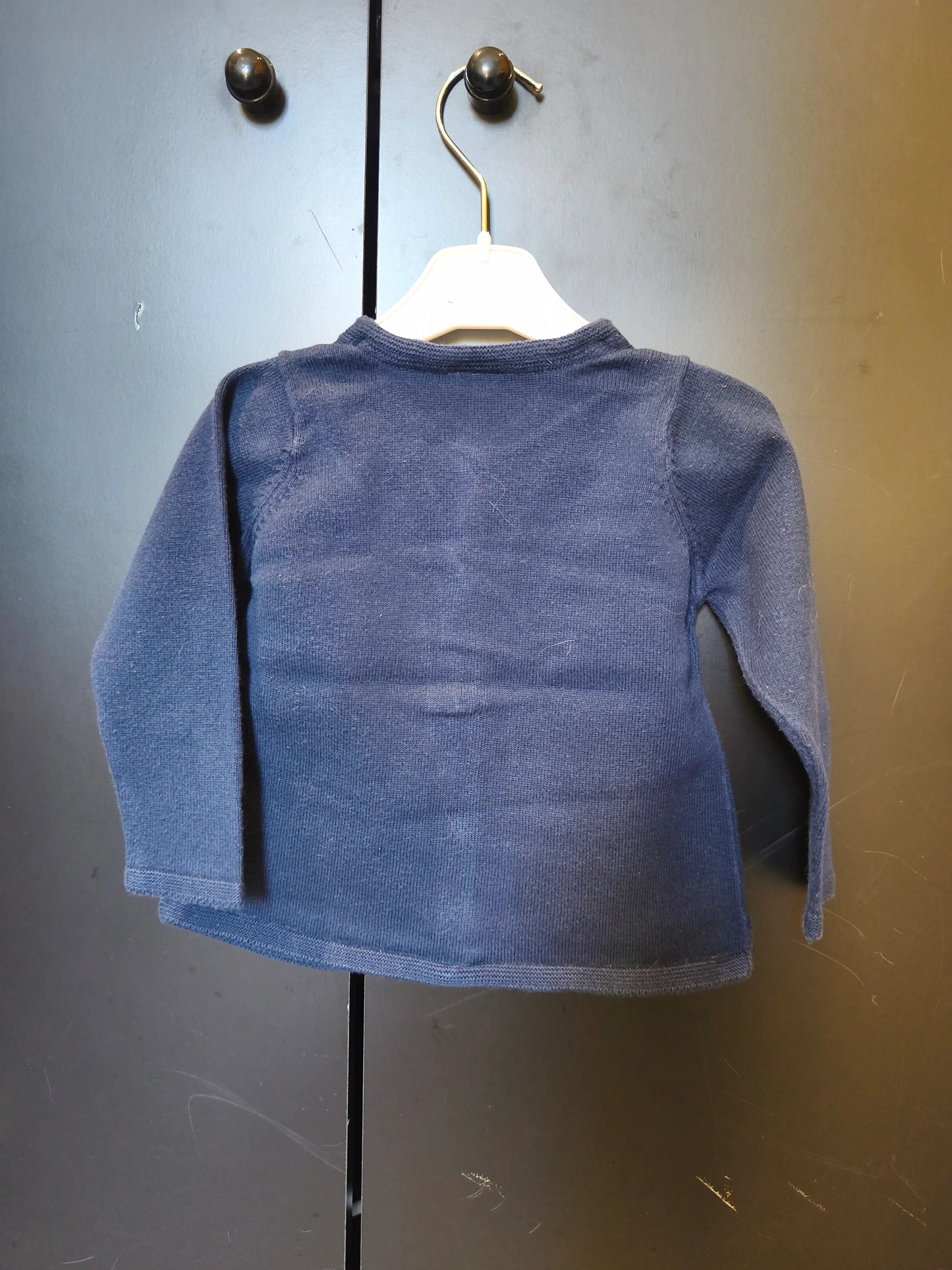 Veste légère manches longues – Bleu marine uni – 9 mois ref 247