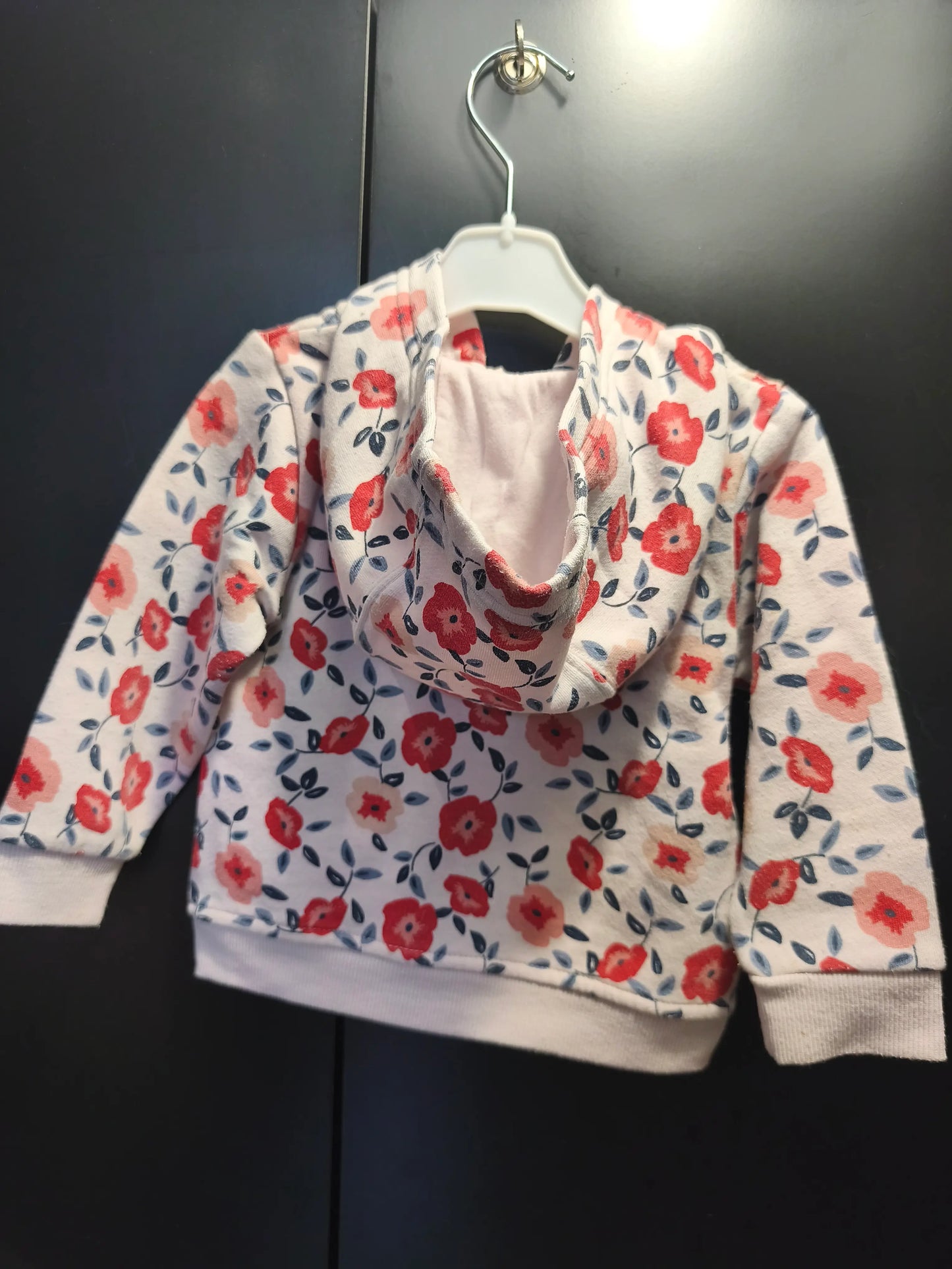 Veste rose pâle à imprimé floral – 18 mois ref 358