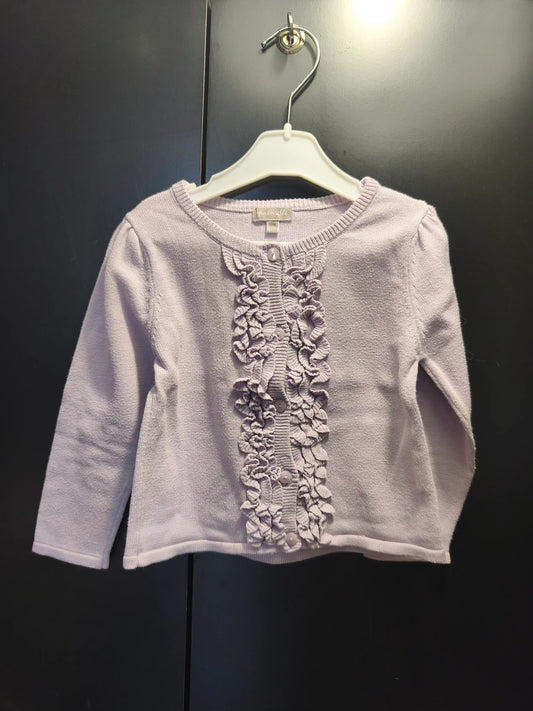 Veste mauve à volants – Grain de Blé 18 mois ref 362
